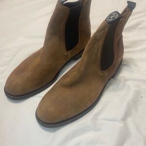 Todd Snyder Tan Suede Ankle Boots